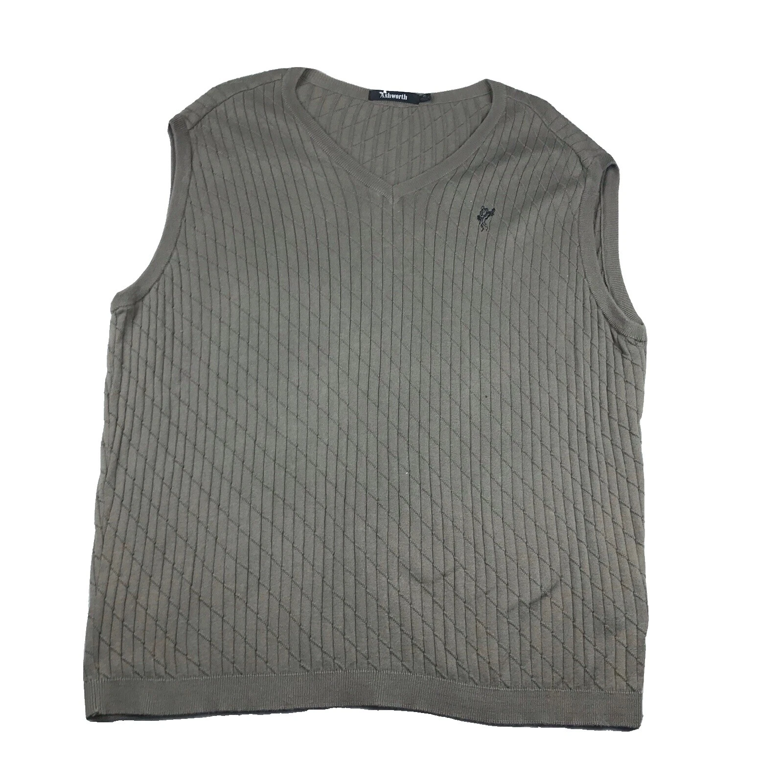 Chaleco de algodón Ashworth Suéteres de hombre