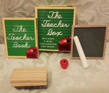 Running press The Teacher box with mini chalkboard, easer, and mini quote book