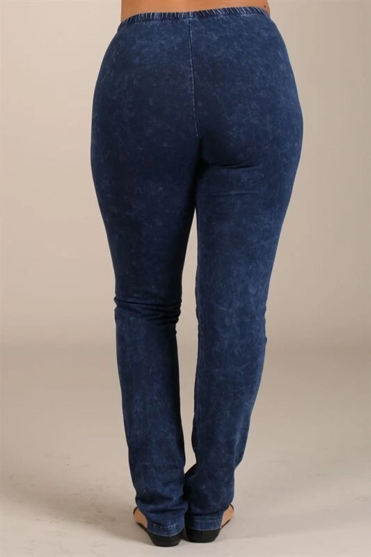 Leggings Chatoyant Talla Grande Lavado Mineral Eléctrico Azul 1XL Foto 2 de 4