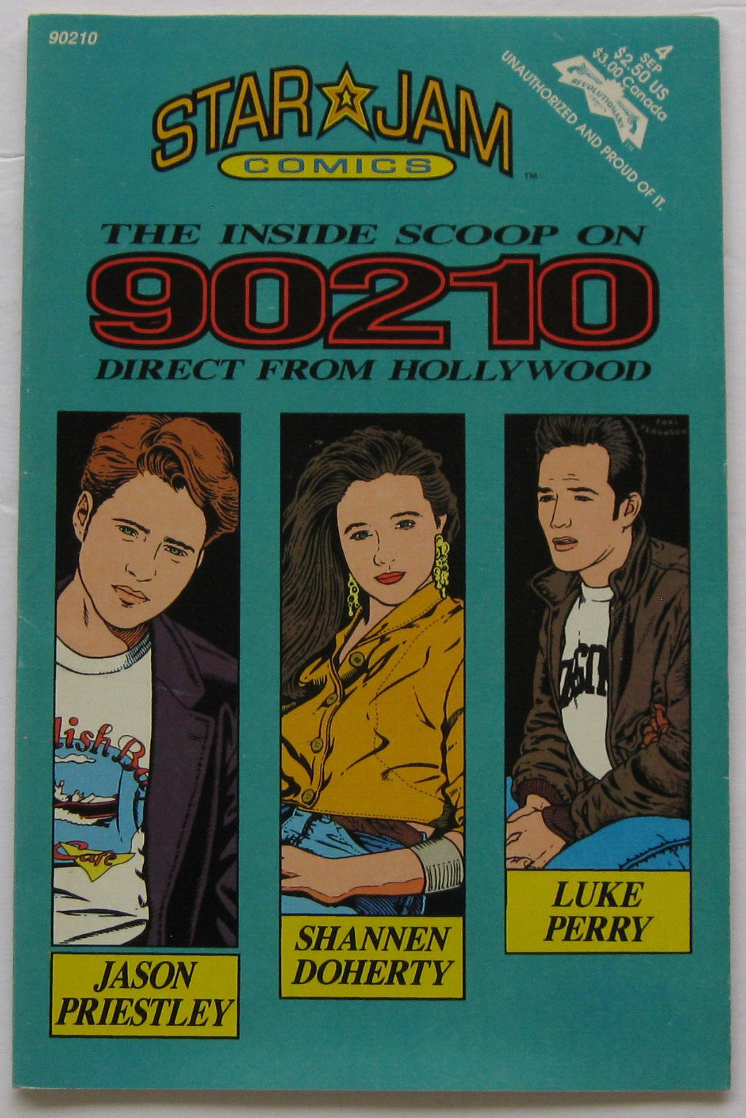 Star Jam Comics #4 (Sep 1992, Revolutionary), VFN (8.0), feature on 90210