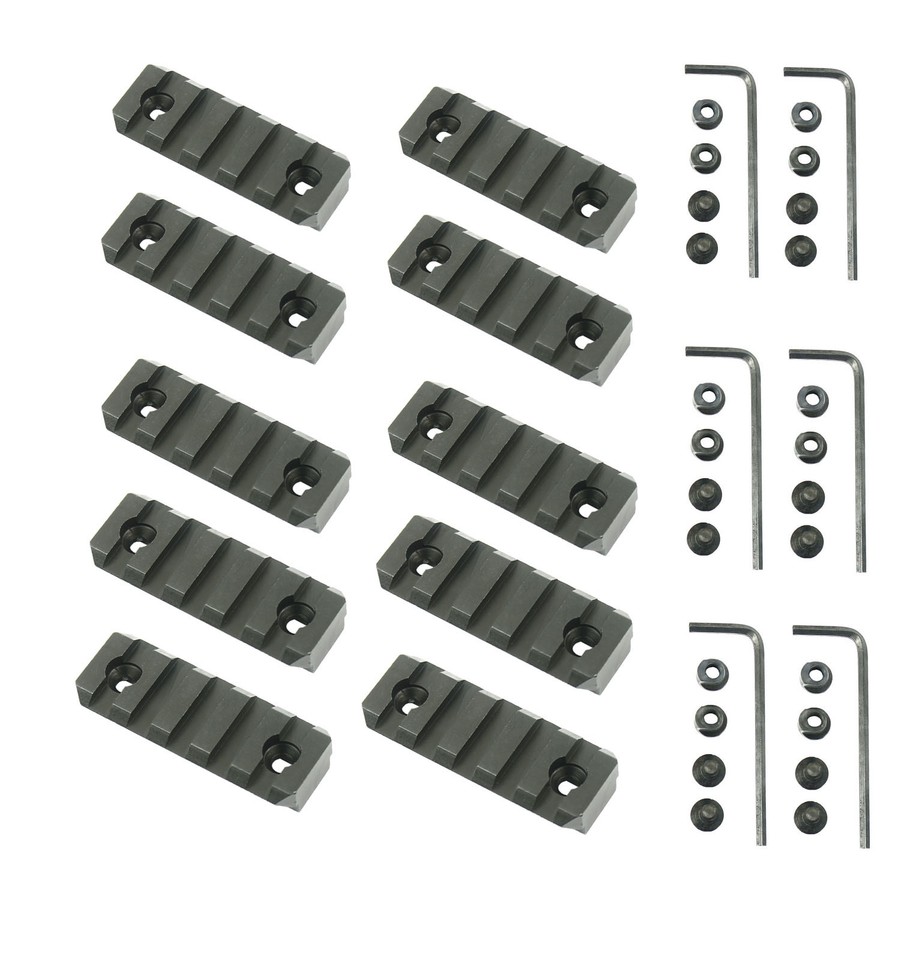 Aluminum 3/5/7/9/11/13Slots M-Lock Rail Section Picatinny Weaver Rail
