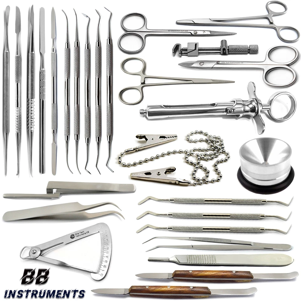 SLITE TECH INSTRUMENTS Zahntechniker Labor Set – Dental Instrumente mit Spatel, Sonde & Pinzette