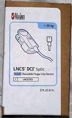 Masimo LNCS DCI Adult Reusable SpO2 Sensor - REF 1863 NEW in BOX FREE ...
