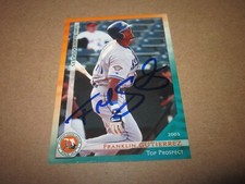FRANKLIN GUTIERREZ AUTOGRAPHED 2003 FLORIDA ST LG PROSPECTS TEAM ISSUED CARD