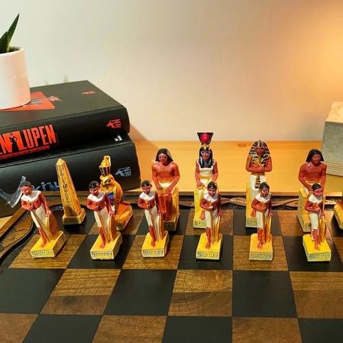 Chess Set Rome and Egyptian Themed Vintage Chess Board Christmas Gifts🎁 - Picture 13 of 16