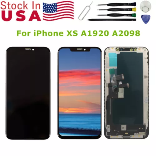 For iPhone XS A1920 A2100 LCD Display Touch Screen Assembly Replace A2097 A2098