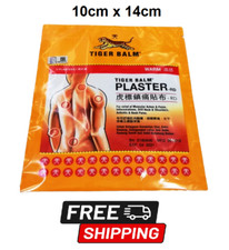 Tiger Patch Plaster 2s WARM 10cm x 14cm Muscular Ache Relief Back Pain FREE SHIP
