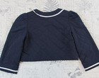 EUC Original Marines Kids Baby girl toddler quilted  Jacket navy blue w bow 18M — photo 6