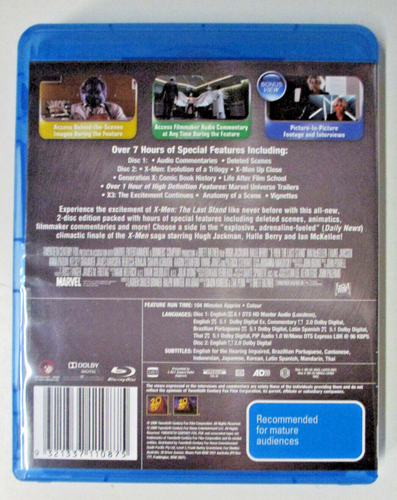 X-Men Quadrilogy Complete Set + X-Men First Class - Blu-Ray DVD Box Set - Picture 5 of 15