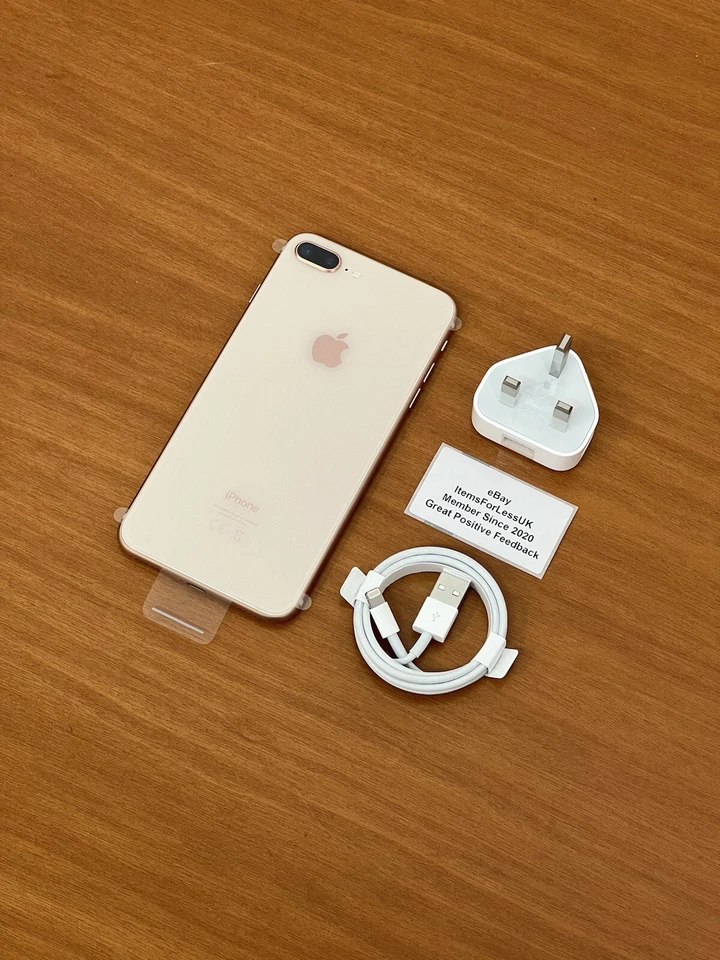 NEW iPhone 8 Plus 64GB Gold 4G Unlocked - Rare Genuine 100% Battery Health - Image 2 of 4