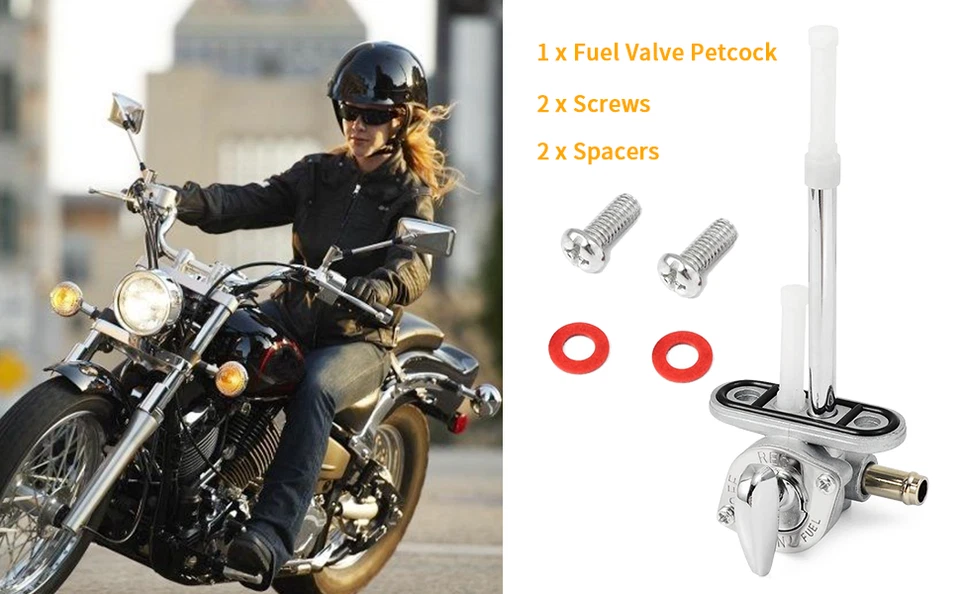 Fuel Valve Petcock For YAMAHA V Star 1100 XVS 1100 1999-2009 4WM-24500-10-00 - Image 4 of 4