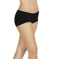EuroSkin womens boy short active underwear trunk black one size