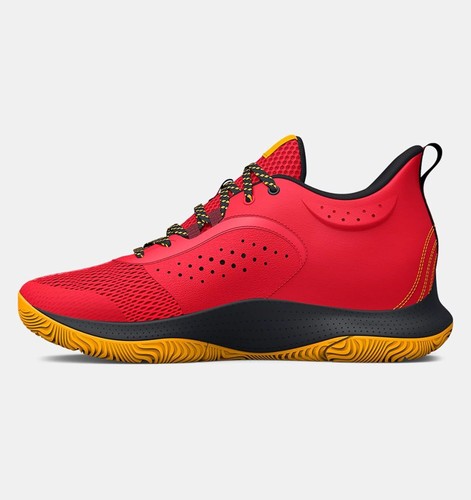 Zapatos de baloncesto para hombre Under Armour 3Z6 UA rosa curry negro naranja 3025090-600 - Imagen 3 de 5