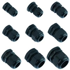 PG Black Nylon Cable Gland IP68 PG7 PG9 PG11 PG13.5 PG16 PG19 PG21 PG25 PG29