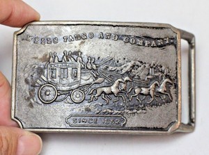 wells fargo belt buckle 1852