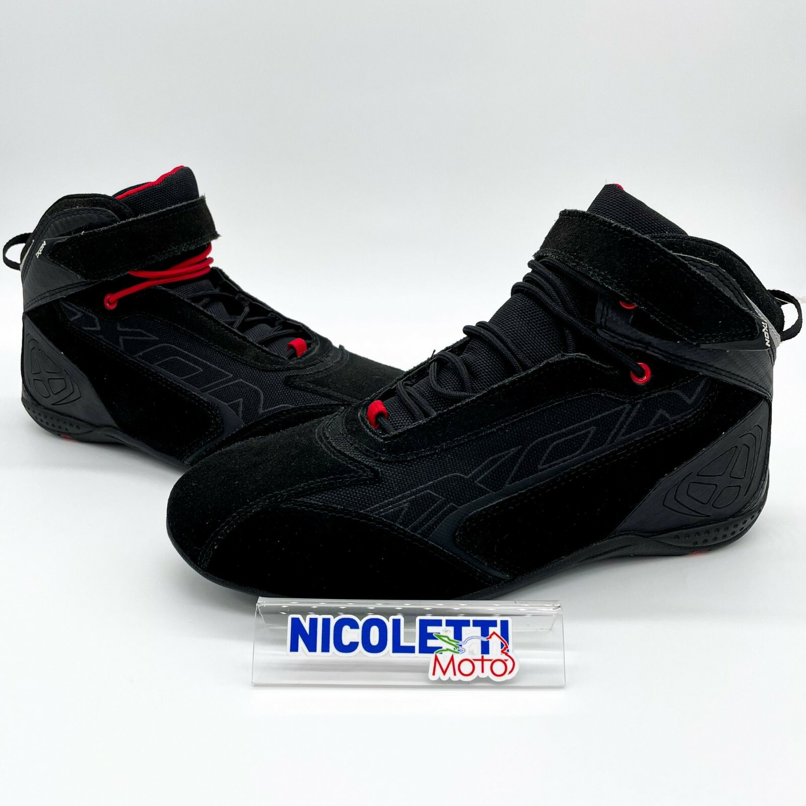 SCARPE MOTO Tecniche Ixon SPEEDER Nero Rosso NUMERO 44