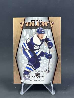 2023-34 Upper Deck MVP Patrik Laine Blue Jackets MVP Talent Insert MT-22