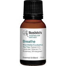 Bosistos Breathe Essential Diffuser Oil Blend 15ml Eucalyptus Bosisto's