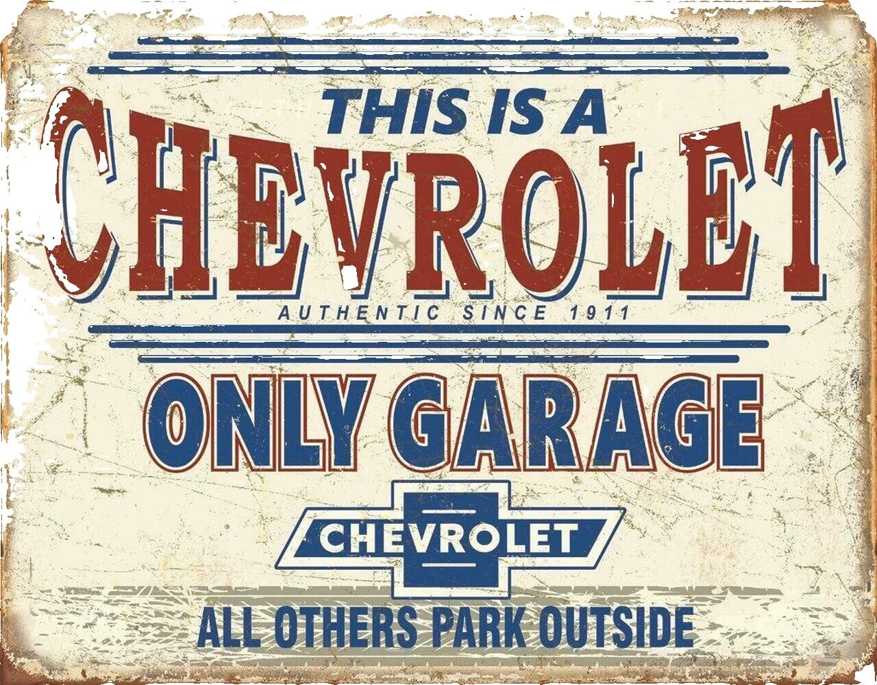 雪佛兰锡板和标志