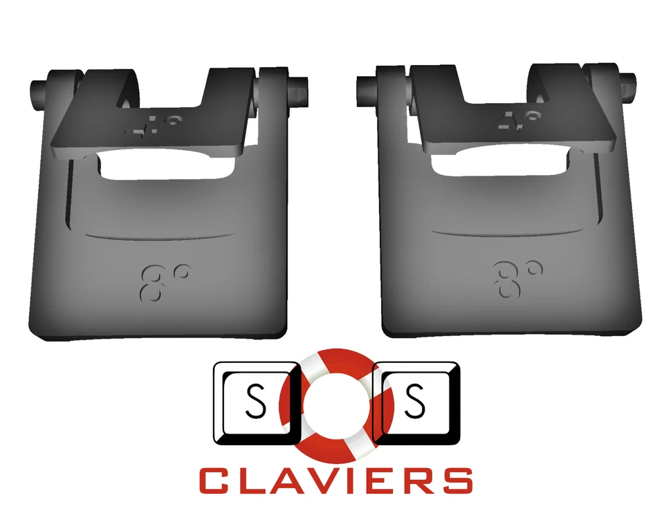 Logitech MK570 Comfort Wave Keyboard Spare Replacement Leg Stand Foot Feet Set - Image 3 of 4