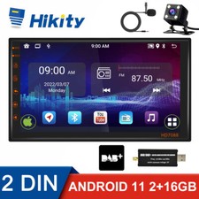 Android 15 DAB+ Autoradio Doppel 2 DIN Mit GPS Navigation Bluetooth USB WiFi DAB