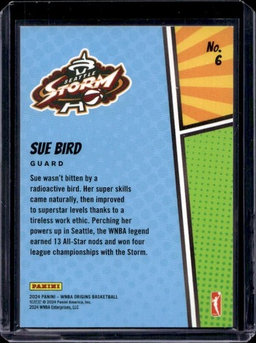 2024 Panini Origins WNBA - Origin Stories Sue Bird #6 Case Hit SSP - Picture 2 of 2