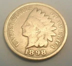 1898 P Indian Head Cent / Penny  CULL   **FREE SHIPPING**