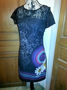 robe desigual dentelle