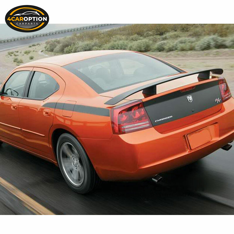 Fits 06-10 Dodge Charger OE Style Rear Trunk Spoiler Wing Lid Matte Black ABS
