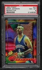 1993-94 Topps Finest Refractor Eddie Johnson #27 PSA 8 j2k