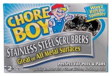 CHORE BOY 2 Count Stainless Steel Scrubbers