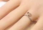 14k rose gold sterling silver Kindred Heart Vera Wang Love .15ct Diamond ring — photo 7