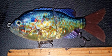 #24 CCL BLUE GILL -SUNFISH RED EAR 2 Free Hook Covers FIBER TAIL BAIT 1.2oz. 5"