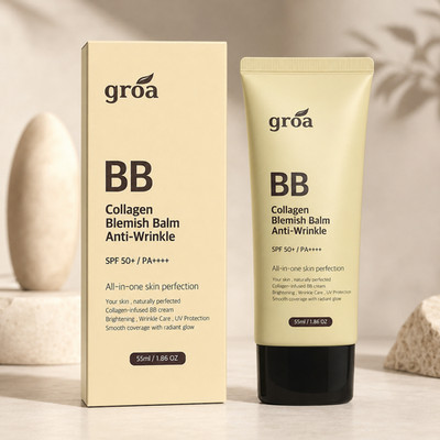 2pcs GROA BB CREAM SPF Protection Moisturizing Tone-Up Cream