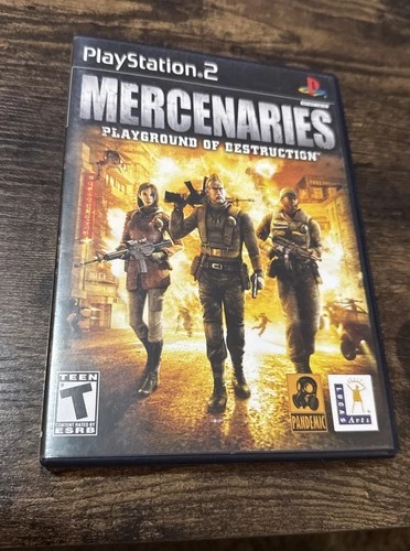 Mercenaries: Playground of Destruction (PlayStation 2) CIB W/ Manual Reg Card