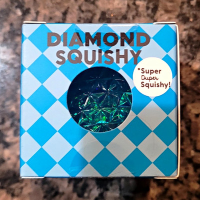 J'adore Glitter Diamond Squishy - Blue NEW