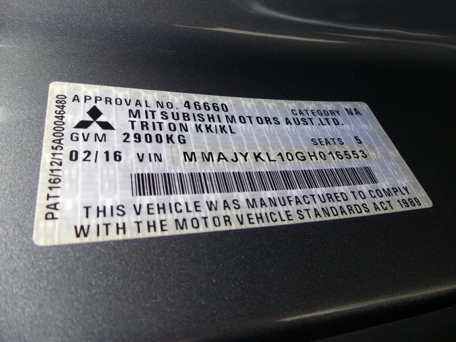2016 Mitsubishi Triton A/C CONDENSER MQ-MR 03/15-10/23 15 16 17 18 19 20 21 22 23 image 3