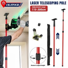 ~3 Meter Laser Leveling Telescoping Pole Adjustable Mounting Pole for Rotary UK~