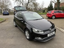 VW Polo 2016 Black 3 Door 1.2 Petrol 87k A/C Parking Sensors Front & Rear