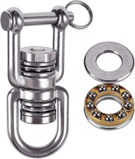 Swing Swivel with 2 Bearing, 360  Rotation, 770LB Capacity, Safest Rotational De