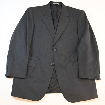Stafford Executive 40R 33x30 Gray 100% Wool Mens Jacket Pants Suit