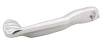 V Parts Kickstarterhebel Silber Aprilia