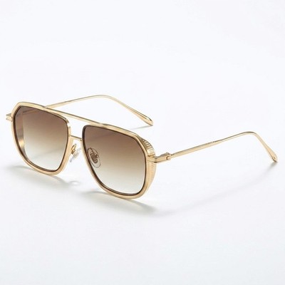 Metal Pilot Sunglasses Men Steampunk Aviation Sun Glasses UV400 Pop Shade