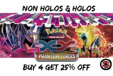 Phantom Forces Commons, Uncommons & Rates Choose Your Own Pokemon TCG