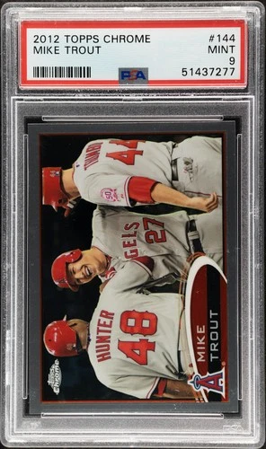 2012 Topps Chrome Mike Trout #144 PSA 9