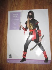 Girls DRAGON NINJA Halloween Costume sz L lg 12 - 14