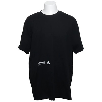 Adidas Running, T-shirt, Größe: XL, Schwarz, Baumwolle, Print, Herren #xOR