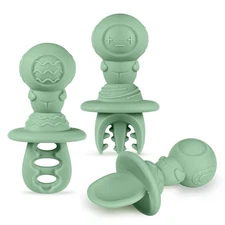 Silicone Baby Spoons Self Feeding 6 Months – Baby Utensils with Anti-Choke As...