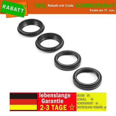 Gabelsimmerringe 41x53x8 für Yamaha Suzuki Honda Kawasaki Satz Vorne Schwarz