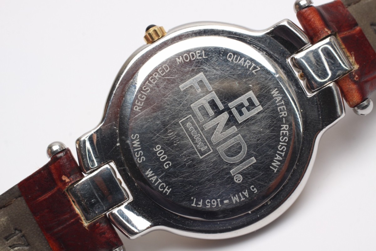 FENDI Men's 900G Gold Watch Battery Replaced Genuine for sale